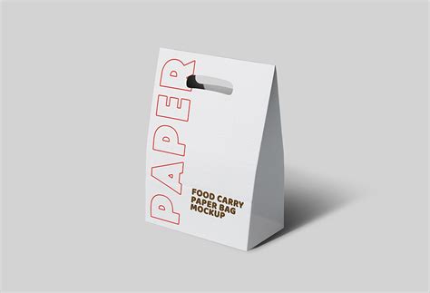 Take Away Paper Bag Mockup Set Mockup World