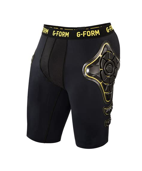 G Form Pro X Compression Shorts Schwarz Gelb Underwear Funktionswäsche