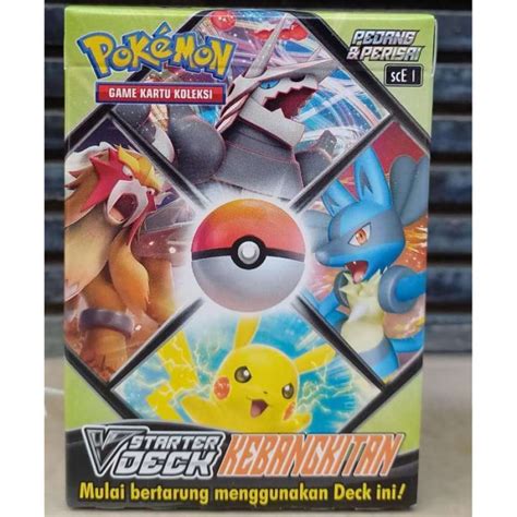 Promo Kartu Pokemon Tcg V Starter Deck Kebangkitan Sce Pedang Perisai