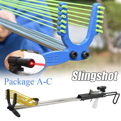 Runzkzy Powerful Pull Long Range Shooting Bow Outdoor Slingshot For