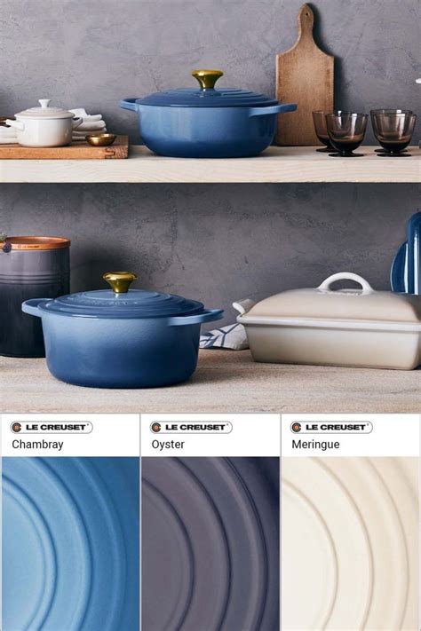 Le Creuset Chambray Blue Color Pairing Ideas in 2024 | Le creuset colors, Le creuset, Le creuset ...