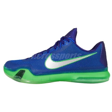 Nike Kobe X EP 10 Blue Green Silver Kobe Bryant Mens Basketball Shoes ...