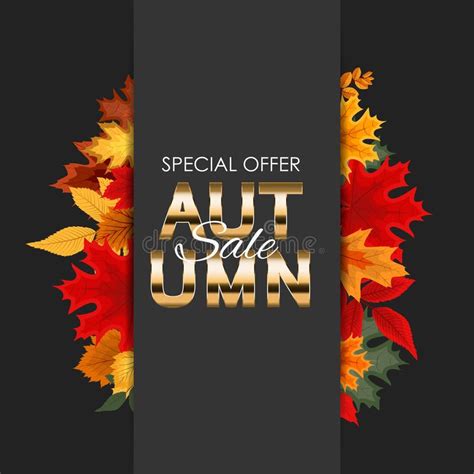 Ilustra O Abstrata Autumn Sale Background Do Vetor Autumn Leaves