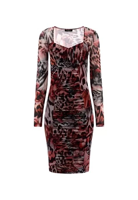 Buy Marciano Leopard Rose Mesh Dress Online Zalora Malaysia