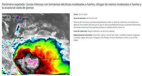 Alerta Meteorol Gica Intensas Tormentas Contin An Desarrollandose