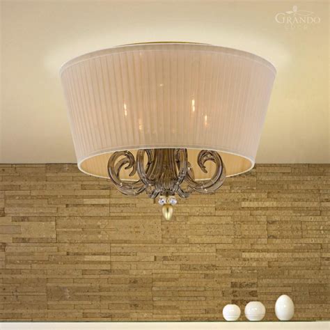 Contemporary Ceiling Light DAFNE Grandoluce Round Swarovski