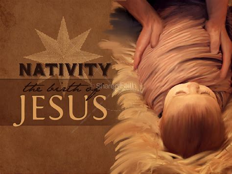 Nativity Birth Of Jesus Powerpoint Template Clover Media