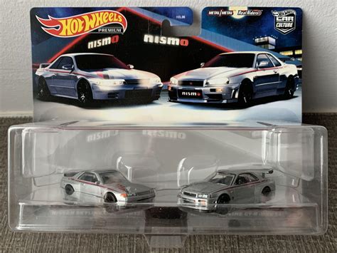 Hot Wheels Premium Car Culture 2 Pack Nismo Nissan Skyline Gt R R32 And R34 Hcy75 Hobbies