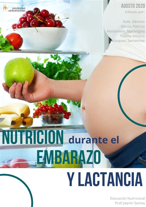 Calaméo Nutricion Durante El Embarazo Y La Lactancia