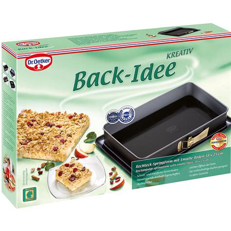 Dr Oetker Rechteckige Springform Mit Servierboden 38 X 25 Cm Back Idee