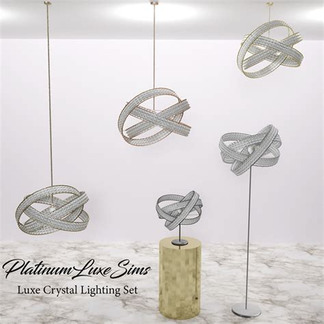 Luxe Crystal Lighting Set The Sims Build Buy Curseforge