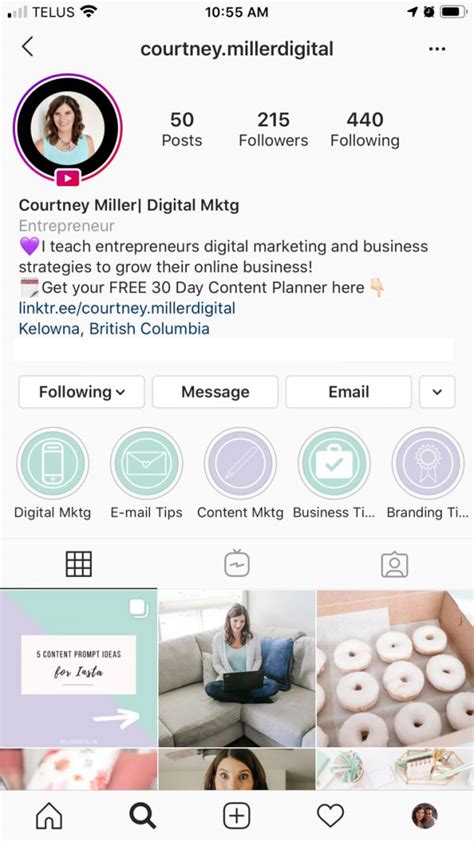 Instagram Bio Miller Digital Instagram Bio Freelancer Website