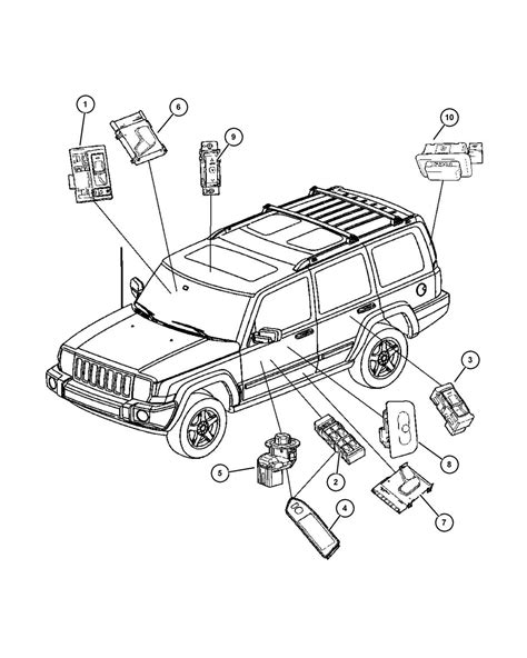 Exploring The Inner Workings Of A Jeep Commander With An Oem Parts Diagram