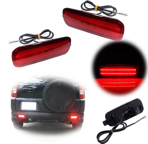 Amazon GTINTHEBOX Red Lens LED Rear Fog Bumper Reflector Brake