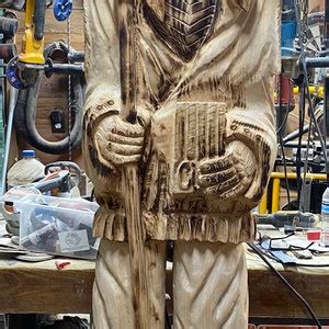 Cigar Store Indian Chainsaw Carving Etsy