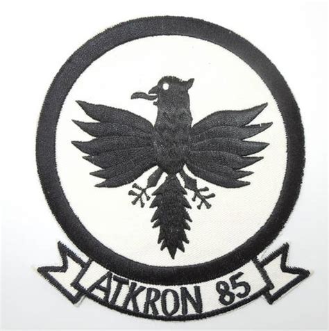 1960s Japanese Made Atkron Va 85 Squadron Navy Patch 0122 On Jan 07