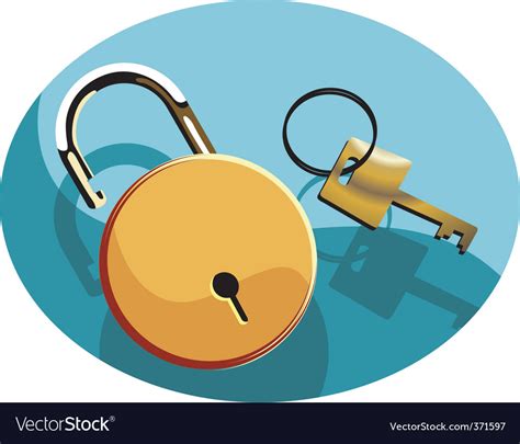 Key And Lock Royalty Free Vector Image Vectorstock