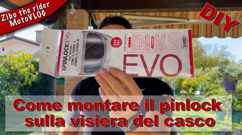 Come Montare Il PINLOCK Sulla Visiera Del Casco YouTube