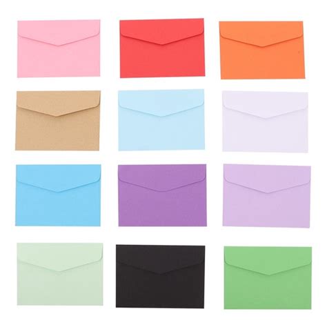 Envelope De Carta Colorido - Envelope Colorido Para Convite Carta 11x16cm Com 50 Unidades | Shopee ...
