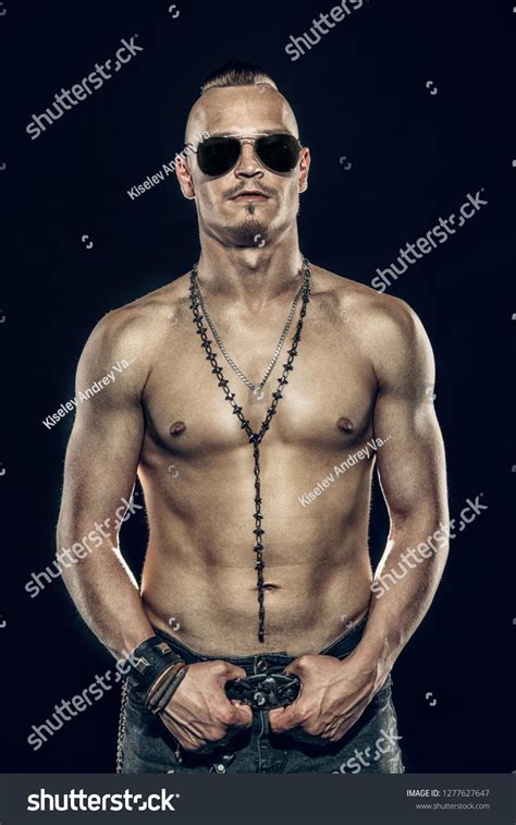Portrait Brutal Handsome Man Naked Torso Stock Photo Shutterstock