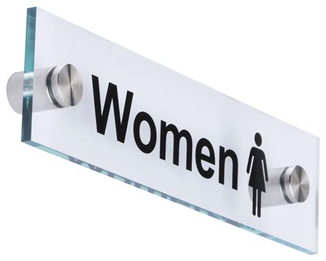 “Women” Bathroom Sign | Clear Acrylic Panel