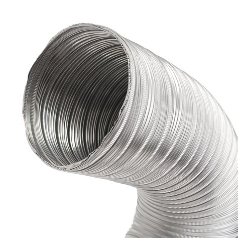 Aluminum Flexible 1m Length Exhaust Air Vent Pipe Duct 8 Sizes Diameter