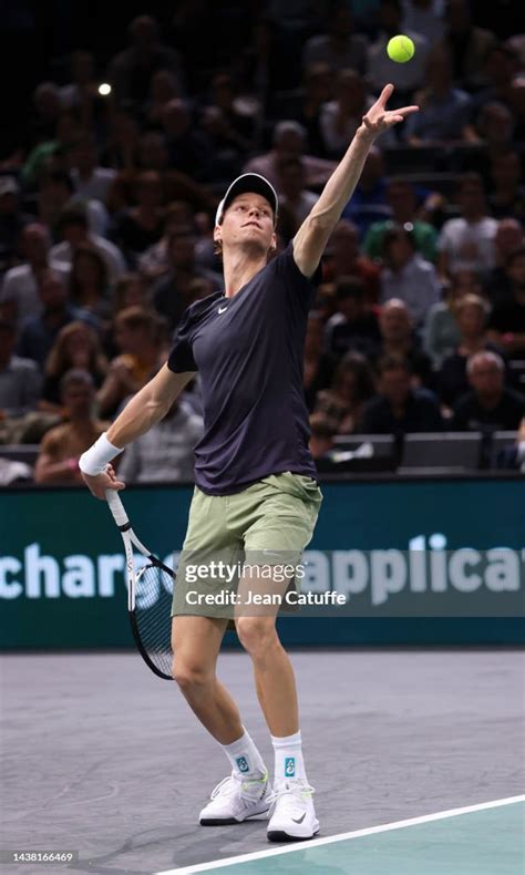 Jannik Sinner Of Italy During Day 1 Of The Rolex Paris Masters 2022