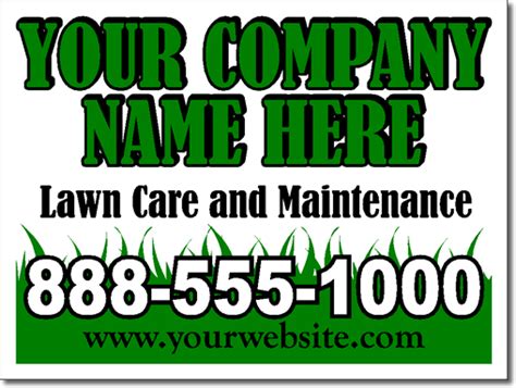 Lawn Care And Maintenance Yard Signs 50 Signs And Stakes 24x18