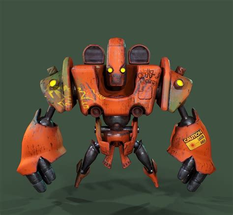 3D Model Robot VR AR Low Poly CGTrader