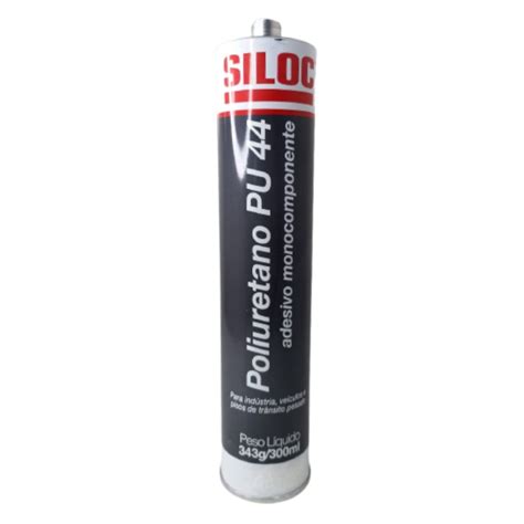 Poliuretano Pu 44 Preto Siloc 343g 300ml SM Abrasivos