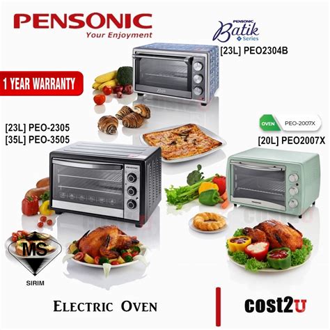 Pensonic 20l23l35l Electric Oven Peo 2305peo2305peo 2304bpeo2304bpeo 3505peo3505peo