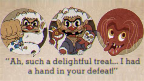 Cuphead All Boss Quotes Game Over Screens Dlc Included Youtube