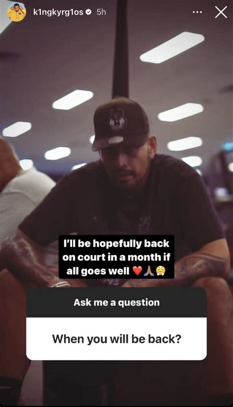 Nick Kyrgios Gives Clear Timetable On His Long Awaited Tennis Return