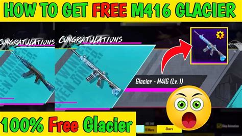 How To Get M Glacier Free In Bgmi Trick To Get M Glacier Free