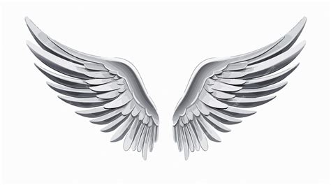 Pair of Shiny Metal Wings | Premium AI-generated vector