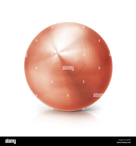 Copper Ball 3d Illustration On White Background Stock Photo Alamy