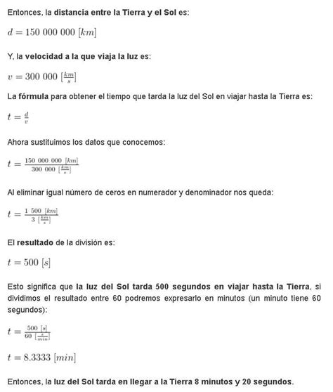 Cu Nto Tiempo En Segundos Tarda La Luz Del Sol En Llegar A La Tierra