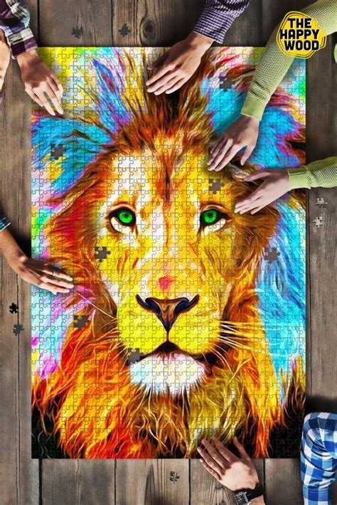 Lion Jigsaw Puzzles - The Happy Wood