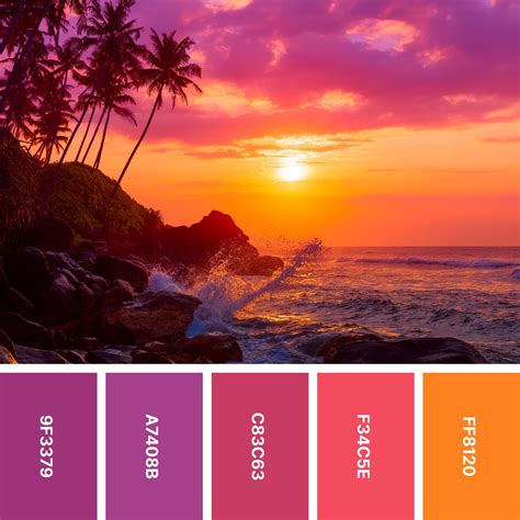 31 Sunset Color Palettes For Captivating Designs Color Meanings