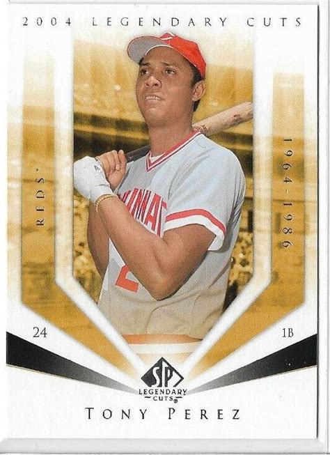 2004 Upper Deck SP Legendary Cuts 118 Tony Perez EBay