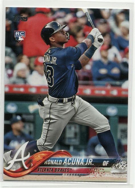 Yahoo Topps Update Ronald Acuna Jr Rc Atlanta