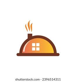 Dish Food Hot Plate Logo Stock Vector Royalty Free Shutterstock
