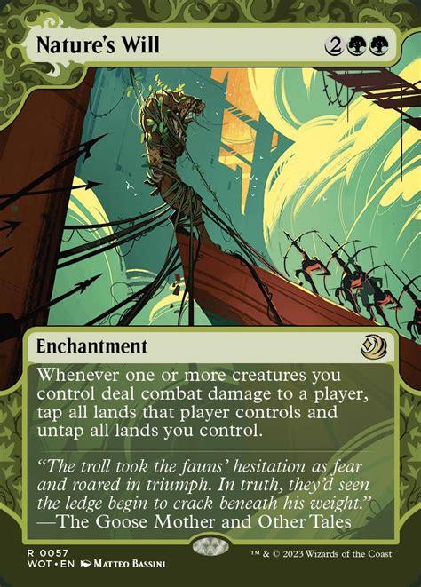 Nature S Will Wilds Of Eldraine Enchanting Tales Card Kingdom