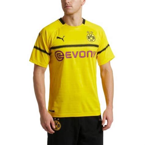 753322 11 Mens Puma BVB Cup Shirt Replica With Evonik Logo Borussia