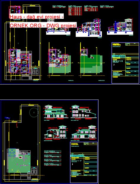 Proje Sitesi Konut Tipolojisi Autocad Projesi