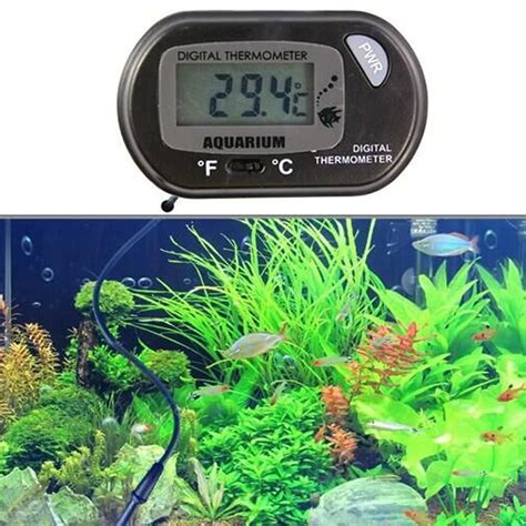 Electronic Fish Tank Thermometer Portable Digital Crawler Thermometer