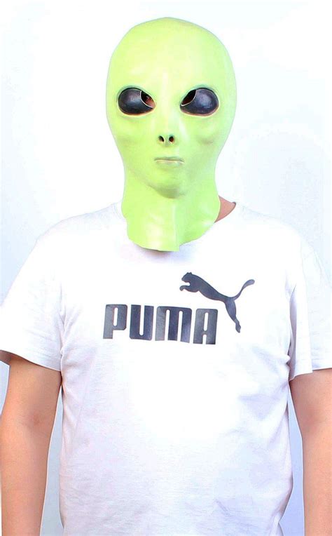 Buy Alien Mask Alien Latex Mask For Adult Glow In The Dark Ufo Alien