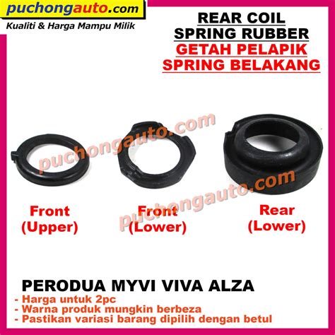 Front Rear Coil Spring Rubber Getah Pelapik Spring Depan Belakang