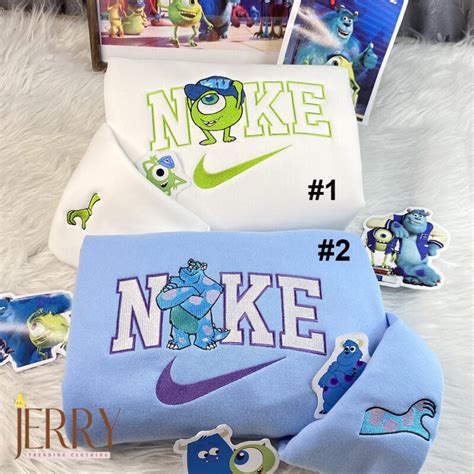 Mike Wazowski And James Sullivan Monsters Inc Disney Nike Embroidered