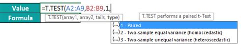 T Test In Excel Formula Examples Errors How To Use It